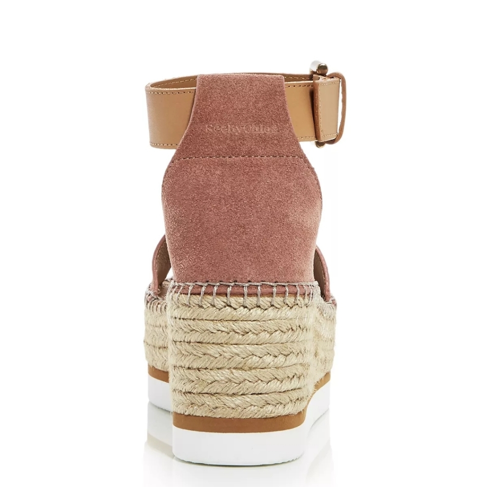 See by Chloe Gln Platform Wedge Espadrille Sandals - Picture 3 of 7